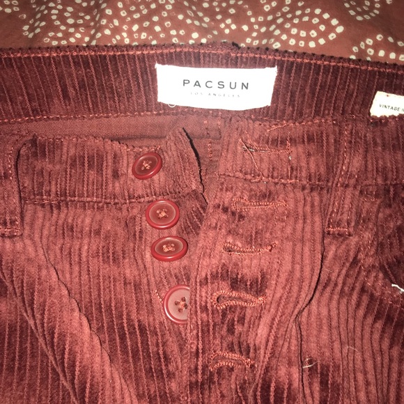 Pacsun Burgundy Corduroys - Picture 6 of 7